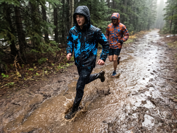 Runner RAINSHIFT sous la pluie