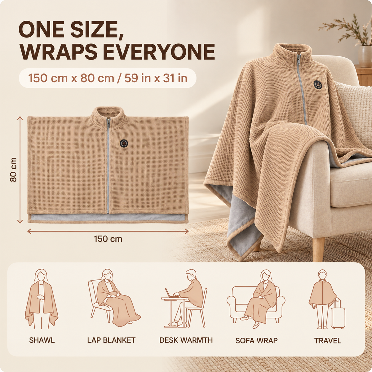 [en] One size 150 x 80 cm