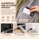 Alimenté en USB, au chaud partout